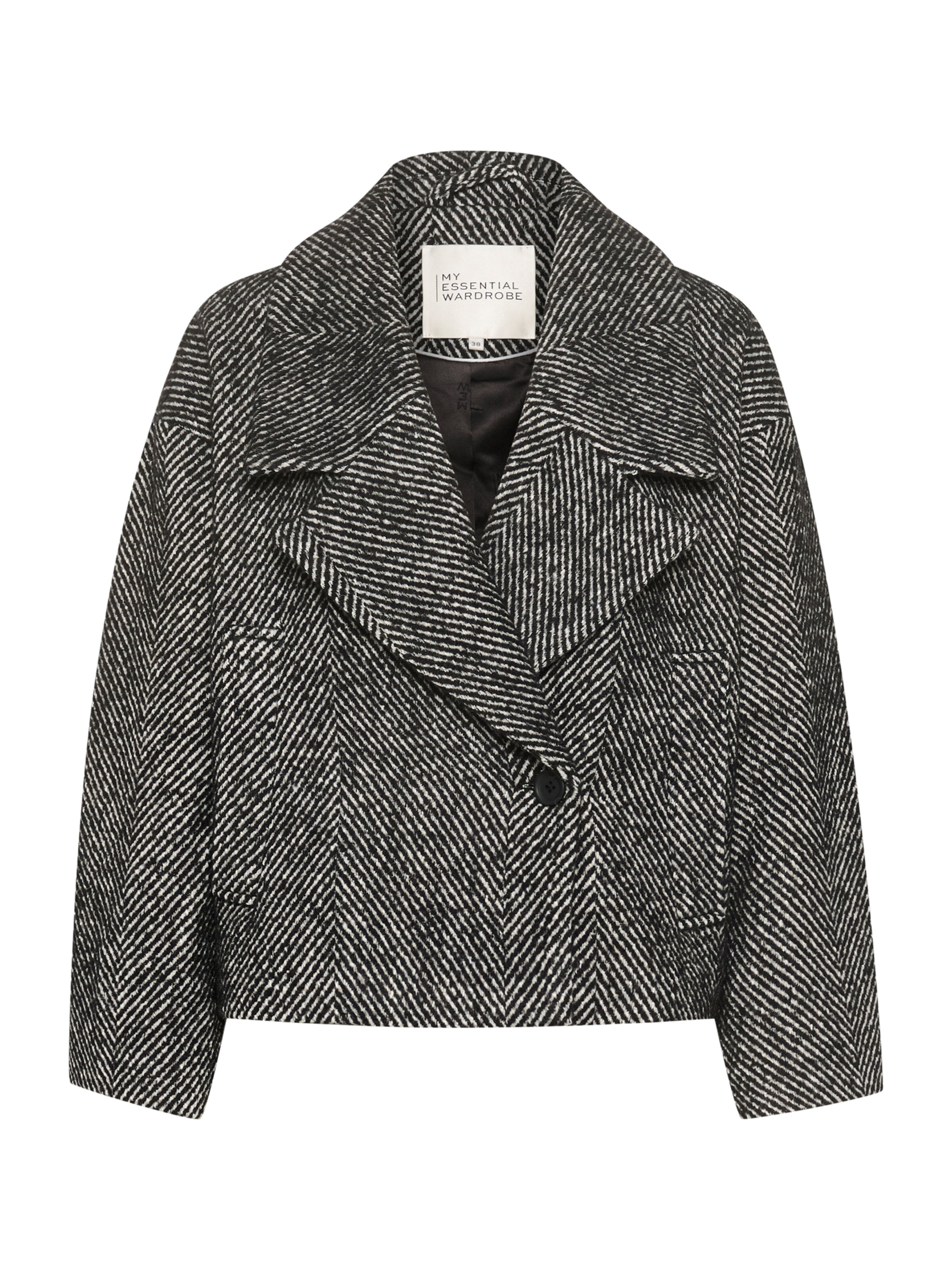 My Essential Wardrobe Tussenjas 'MaggieMW' in Zwart: voorkant