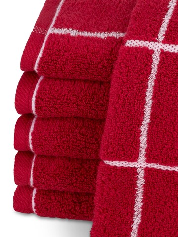 ROSS Handtuch 'Sensual Skin Karo'‌‌‌‌‌‌‌ in Rot