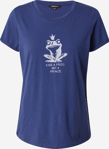 T-shirt MORE & MORE en bleu : devant