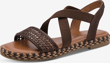 Tamaris Remienkové sandále - Hnedá: predná strana