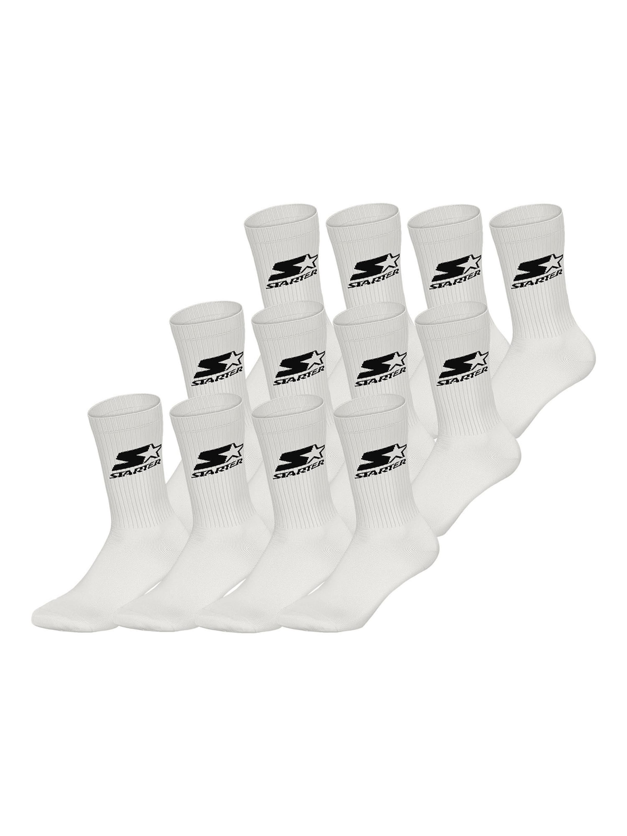 Chaussettes Starter en blanc : devant