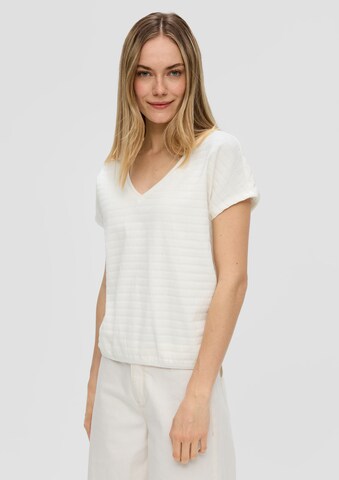 T-shirt s.Oliver en blanc : devant