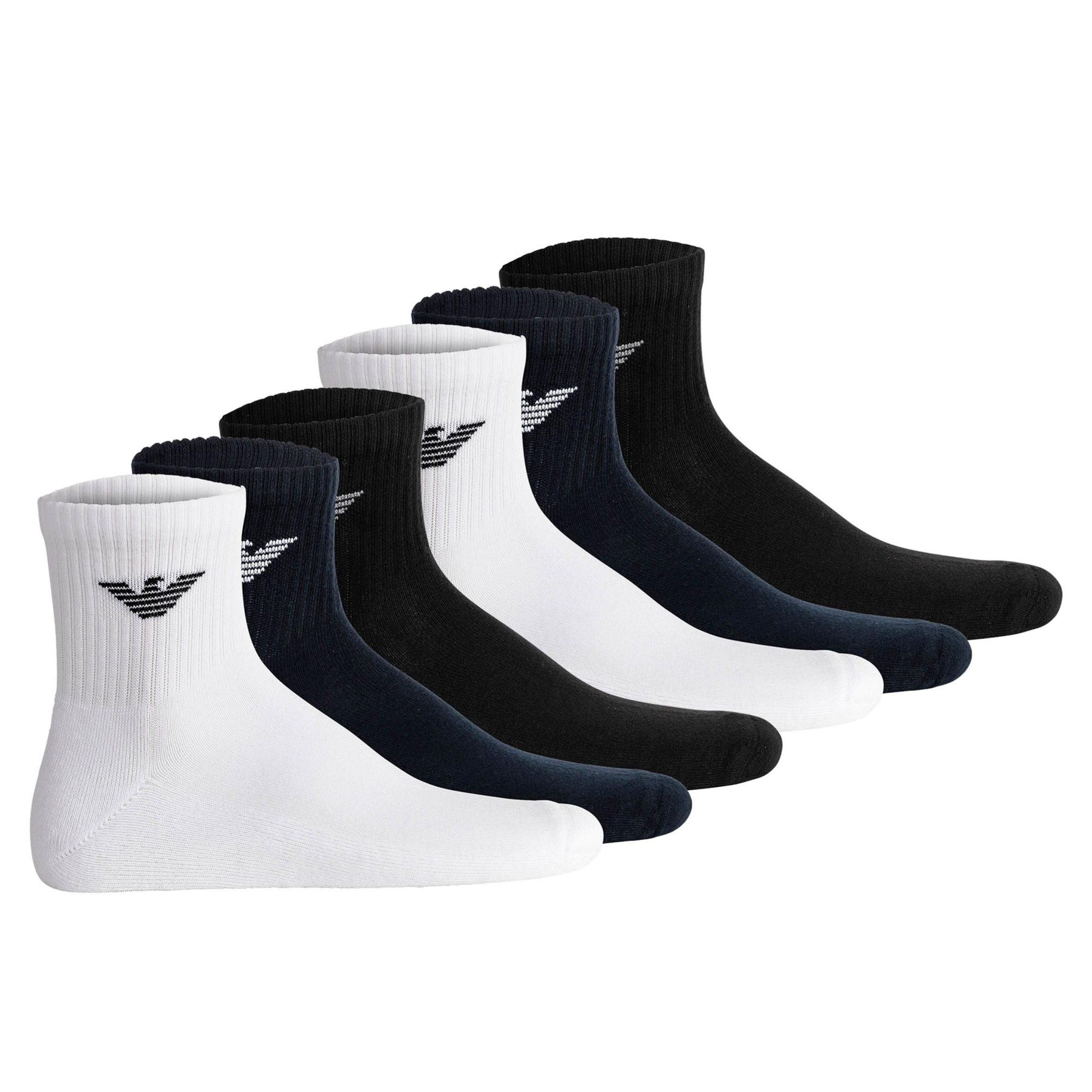 Emporio Armani Athletic Socks in Blue: front
