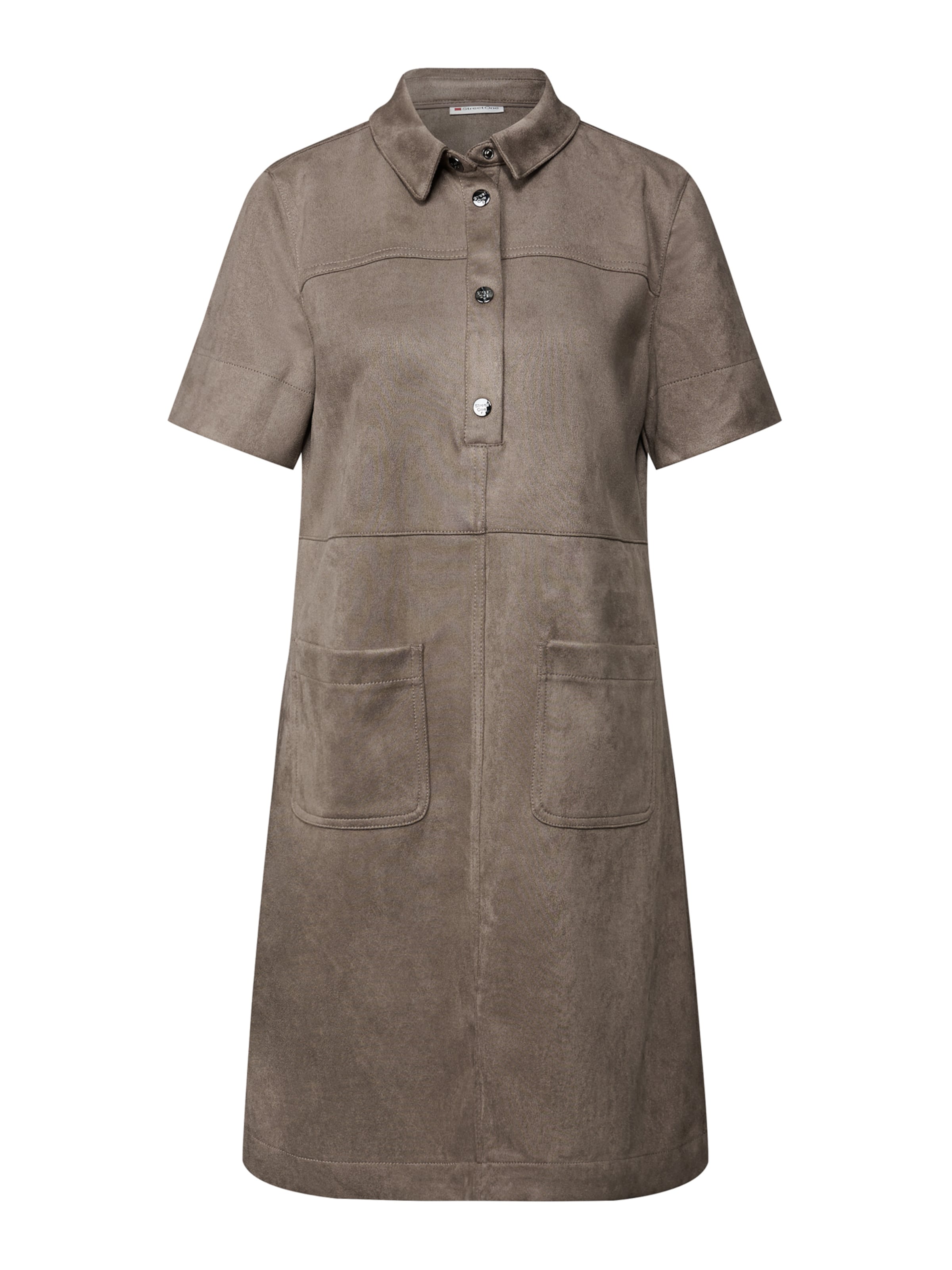 STREET ONE - Vestido camisero en marrón: frente