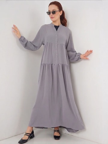 Bigdart Kleid 'Maxi' in Grau: Vorderseite