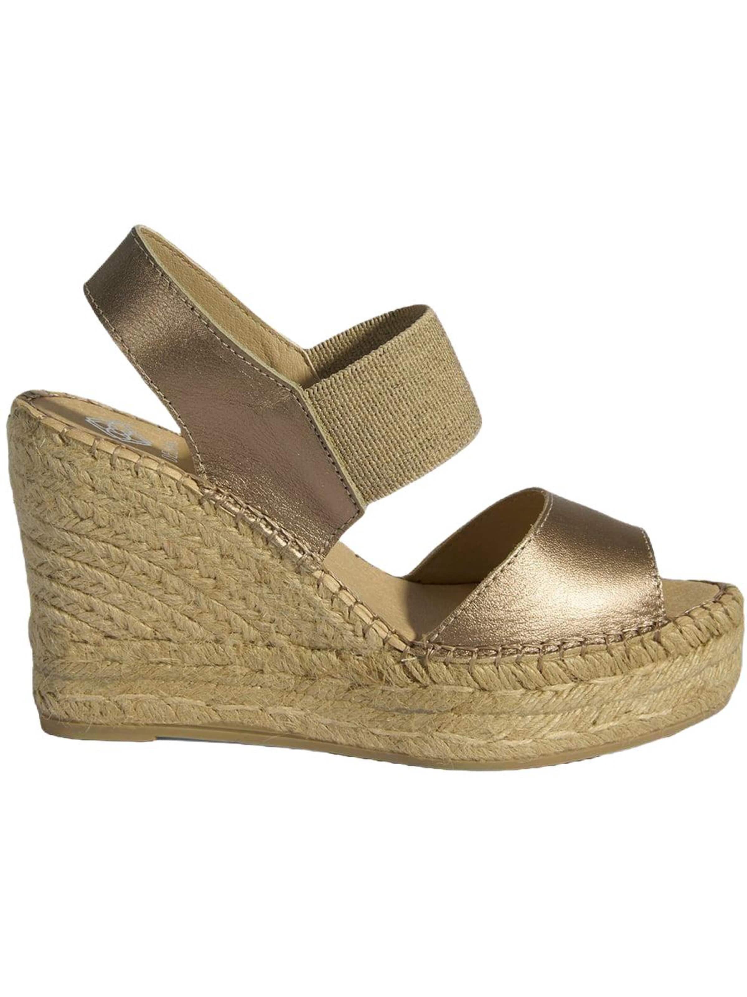 Desa Sandal 'Keil-Espadrilles' in Gold