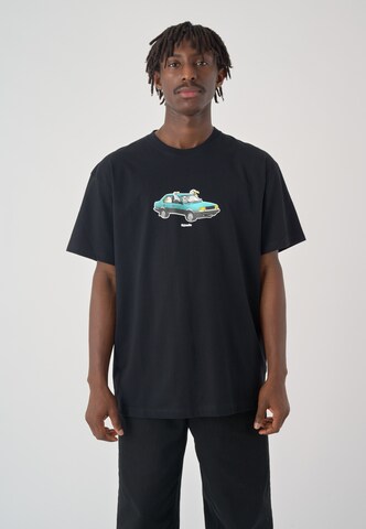 Cleptomanicx Shirt 'Carsharing' in Black: front
