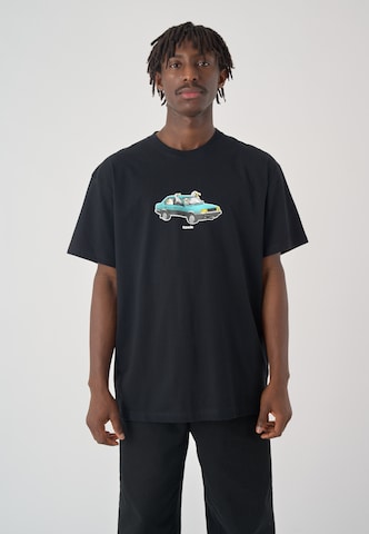 Cleptomanicx Shirt 'Carsharing' in Black: front