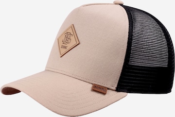 DJINNS Cap 'HFT' in Beige: front