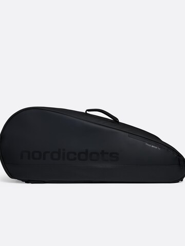 nordicdots Sports bag 'Pro Tennis Bag 12' in Black: front