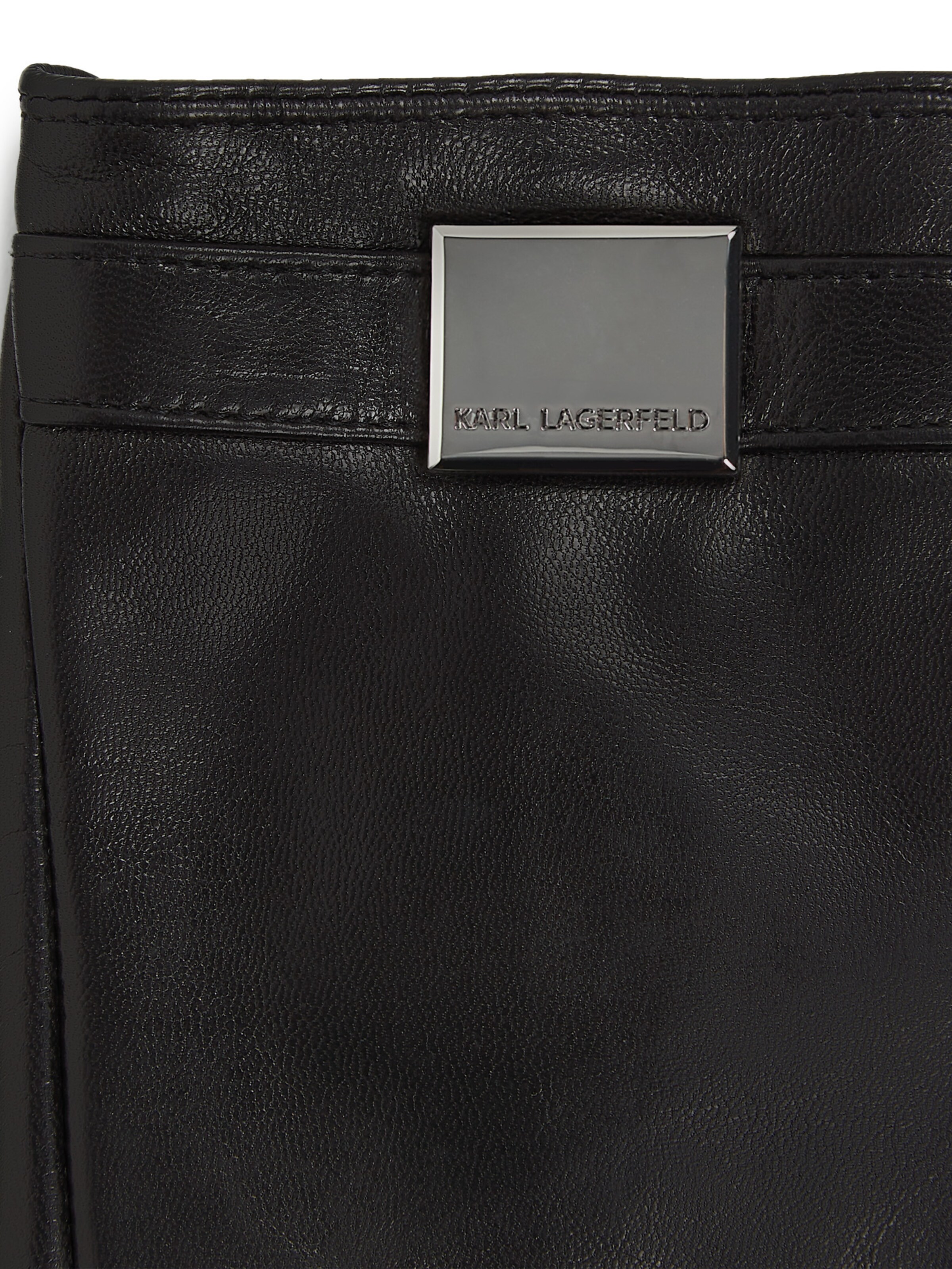 Karl Lagerfeld Rukavice bez prstov - Čierna