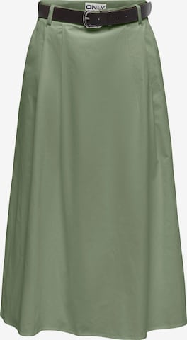 Jupe 'ONLZora' ONLY en vert : devant