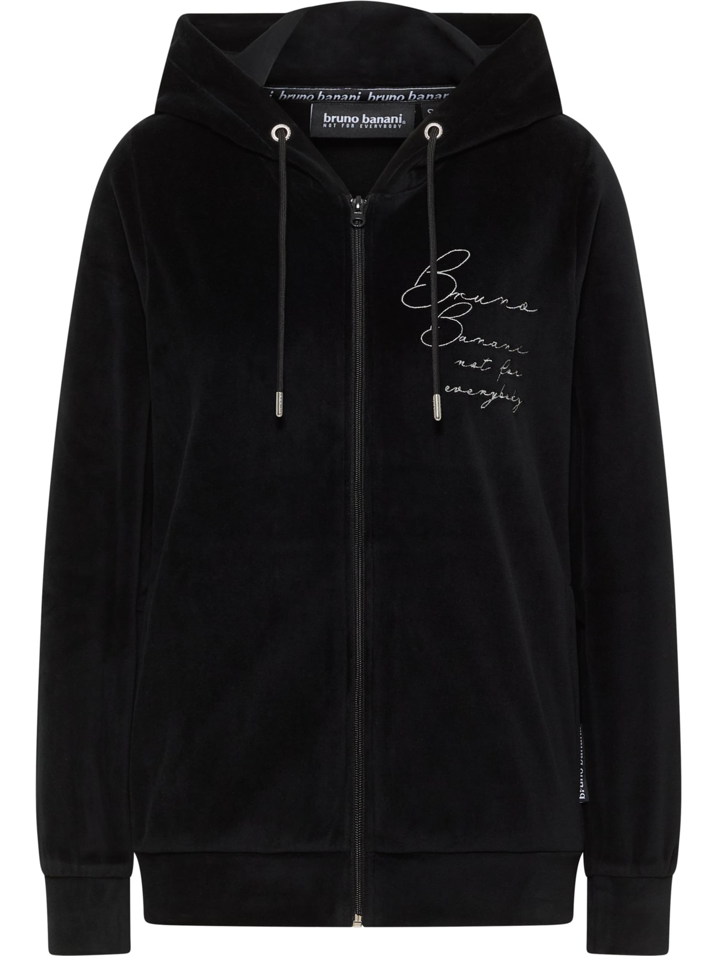 Veste de survêtement 'Garner' Bruno Banani en noir : devant