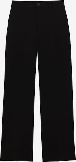 Pantaloni cu dungă Pull&Bear pe negru, Vizualizare produs