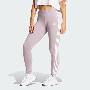 ADIDAS SPORTSWEAR - Skinny Calças de desporto 'Essential' em roxo: frente