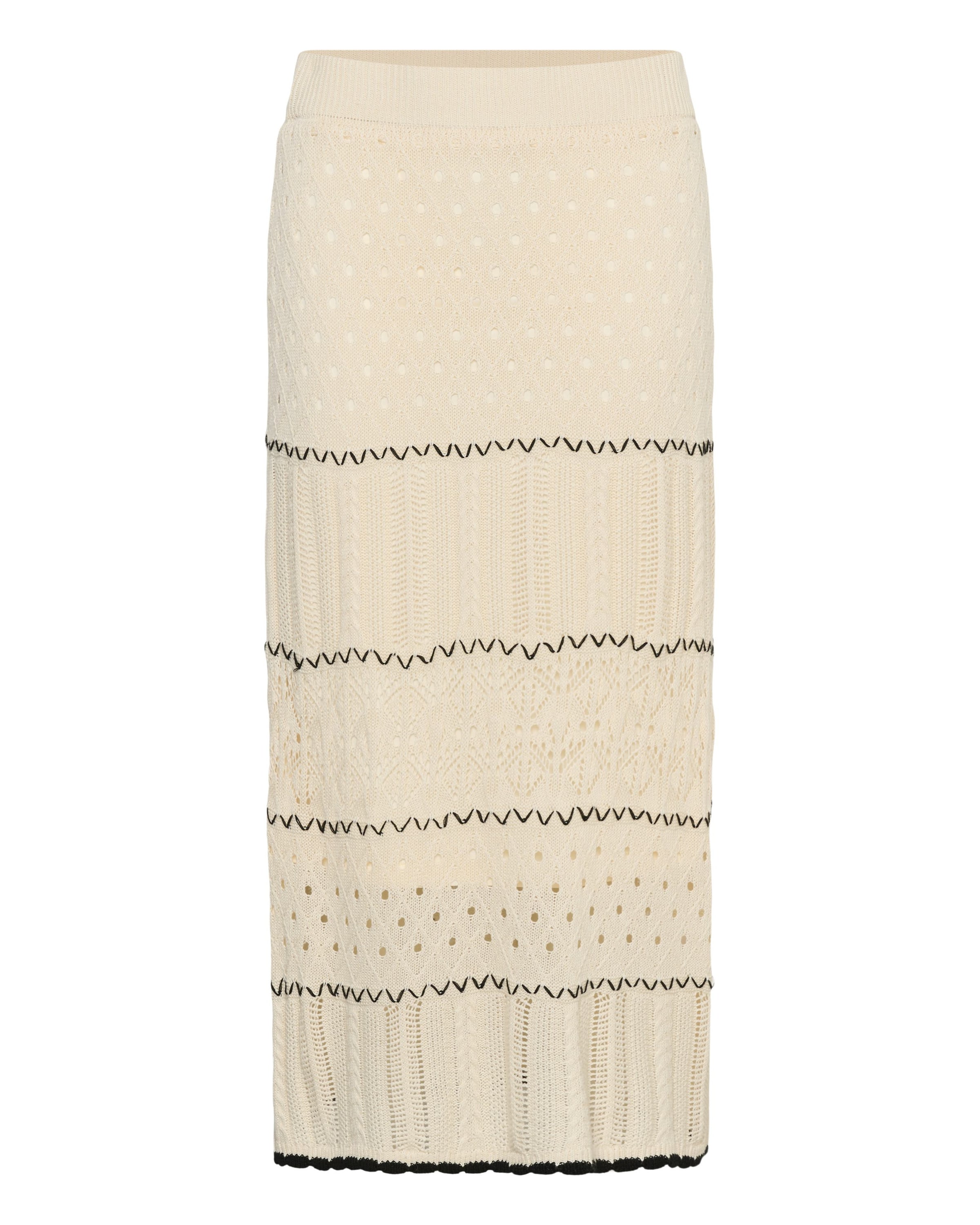 CULTURE - Falda 'CUYlva' en beige: frente