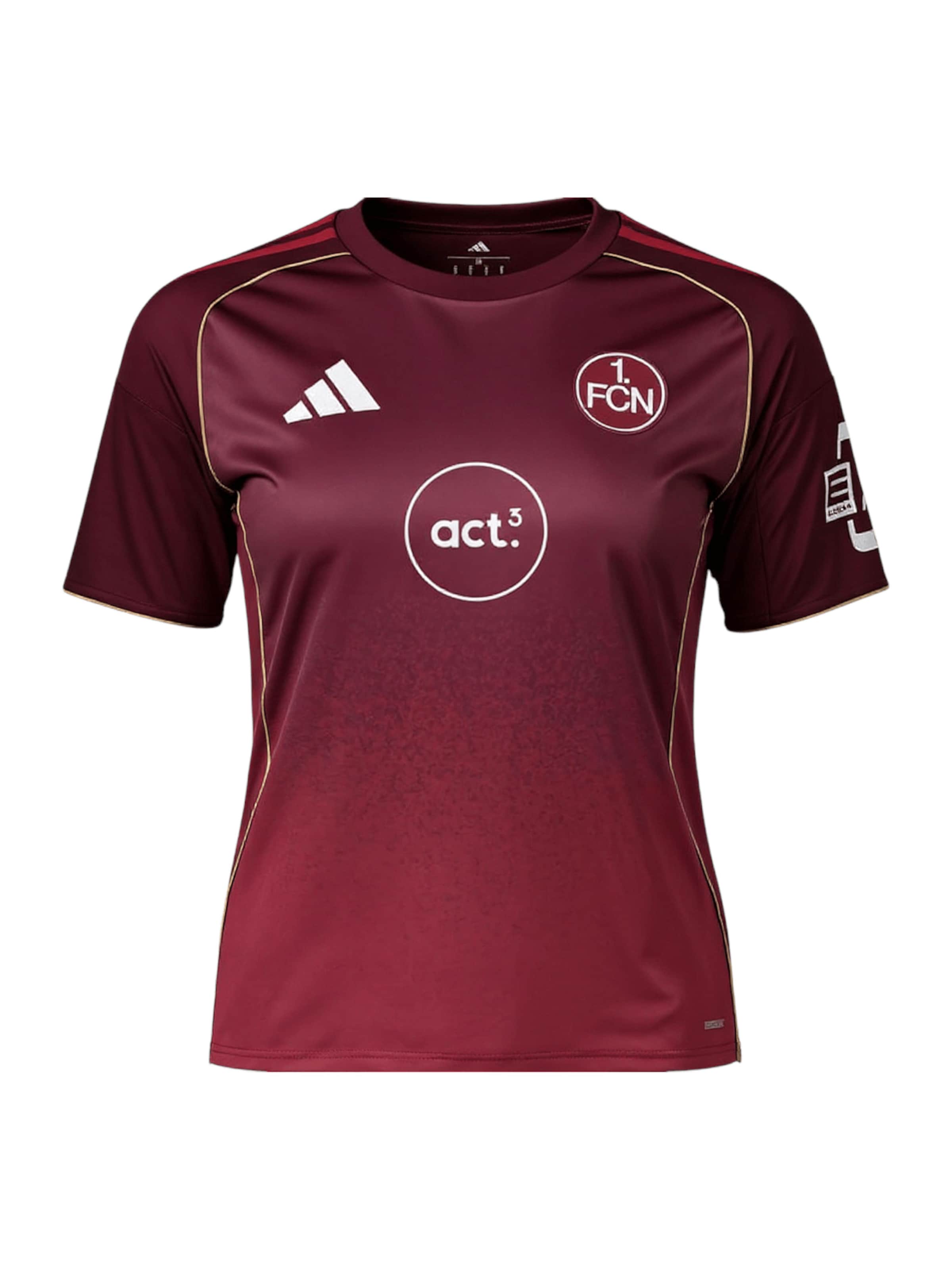 sarkans ADIDAS PERFORMANCE Sportiska stila krekls: no priekšpuses