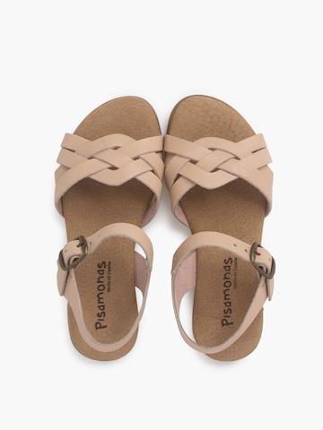 Sandales Pisamonas en beige