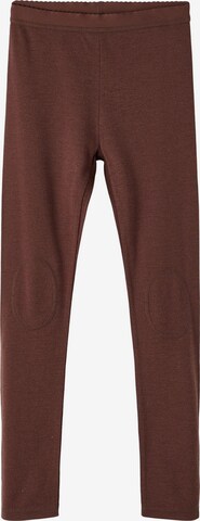 NAME IT - Skinny Leggings en marrón: frente