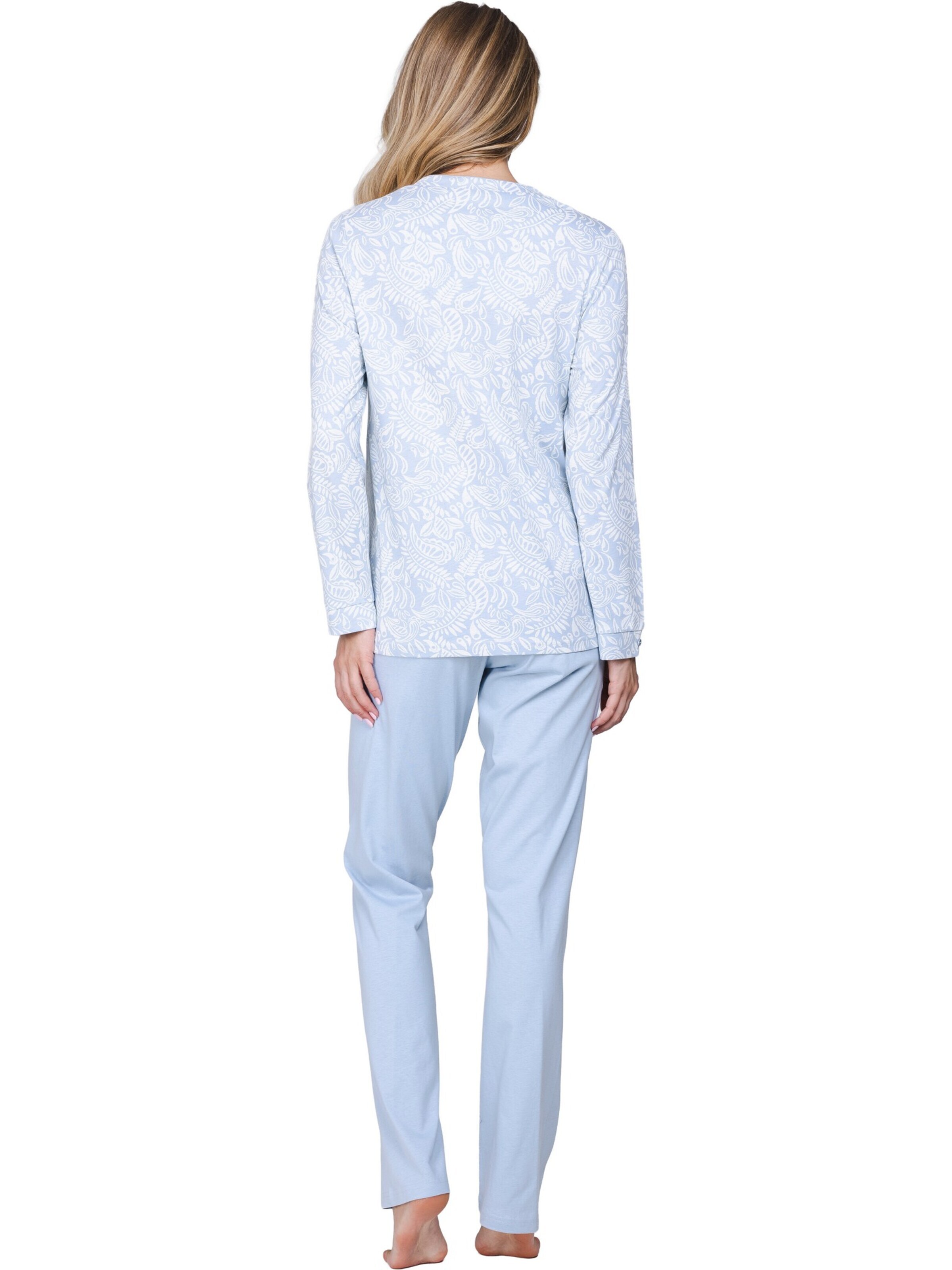 Pastunette Pyjama 'Soft Paisley'‌‌‌‌‌‌‌‌ in Blau