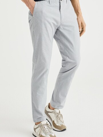 Coupe slim Pantalon chino WE Fashion en bleu : devant