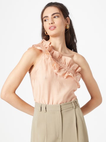 Copenhagen Muse Blouse 'MOLLY' in Oranje: voorkant