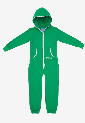 Moniz Dungarees in Green: front