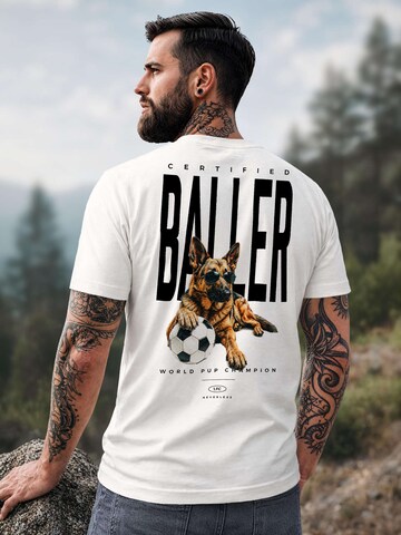 Neverless Shirt 'Pub Champion'‌‌ in Weiß