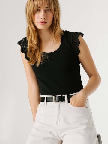 Pepe Jeans T-Shirt 'Mireya' in Schwarz
