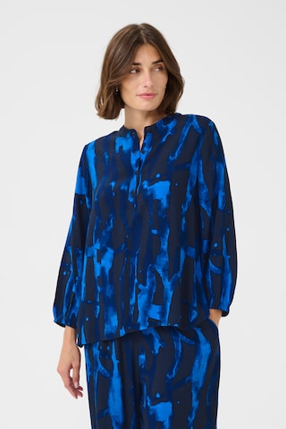 CULTURE Bluse 'Ashley Chaina' i blå: forside