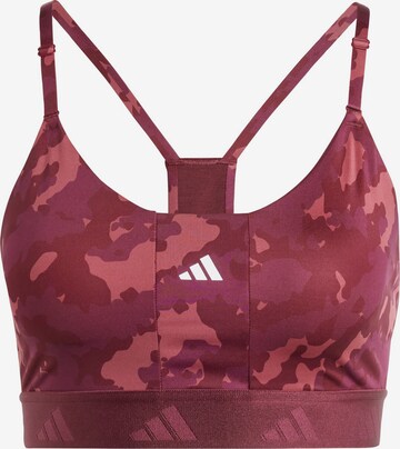 Bustier Soutien-gorge de sport ADIDAS PERFORMANCE en rouge : devant