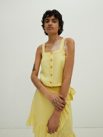 EDITED - Top 'Elva' en amarillo: frente