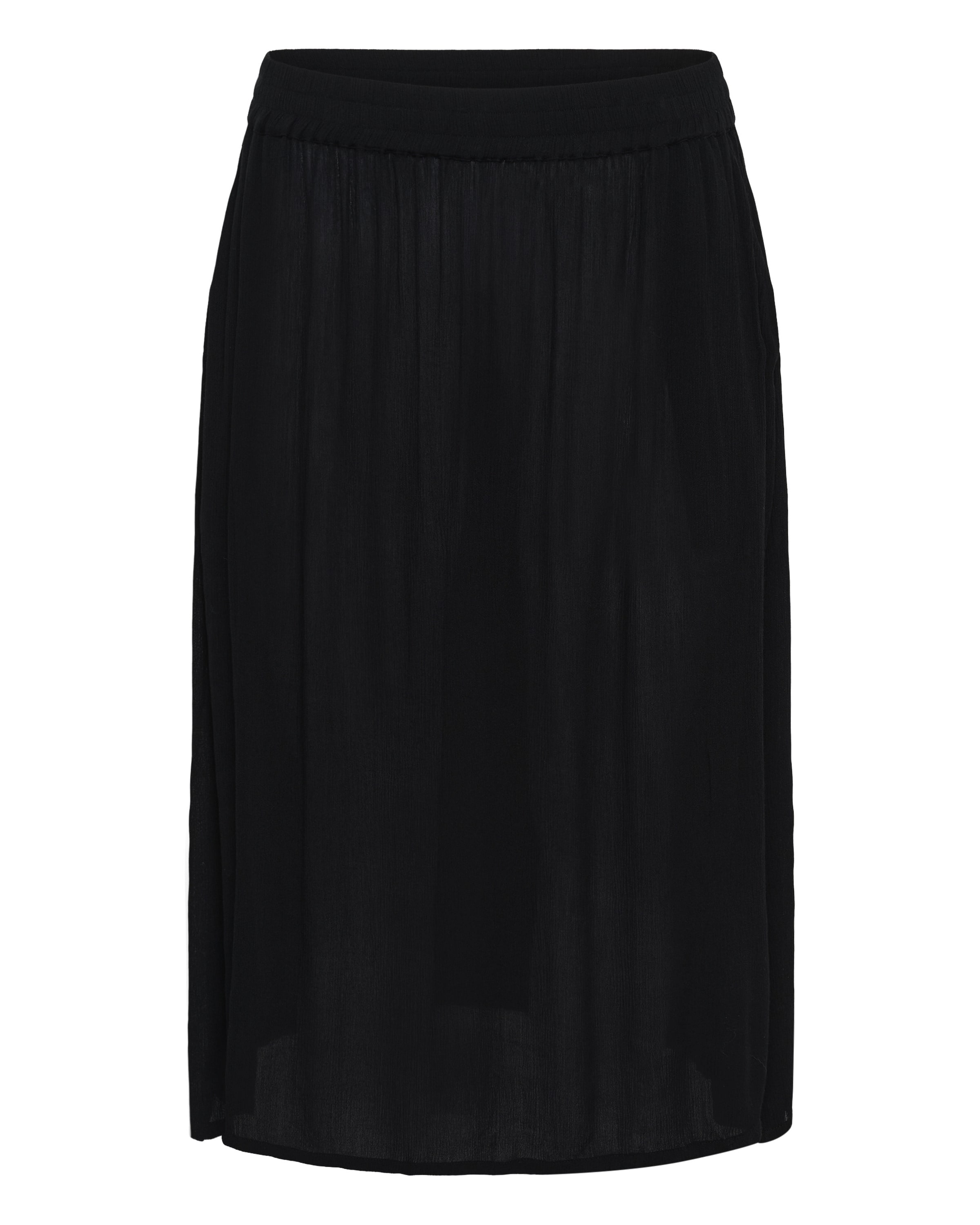 KAFFE CURVE Rock 'KCJill' in Schwarz: Vorderseite