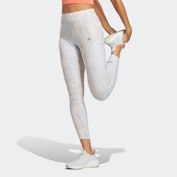 ADIDAS PERFORMANCE Skinny Παντελόνι φόρμας 'Fastimpact Seasonal' σε λευκό: μπροστά