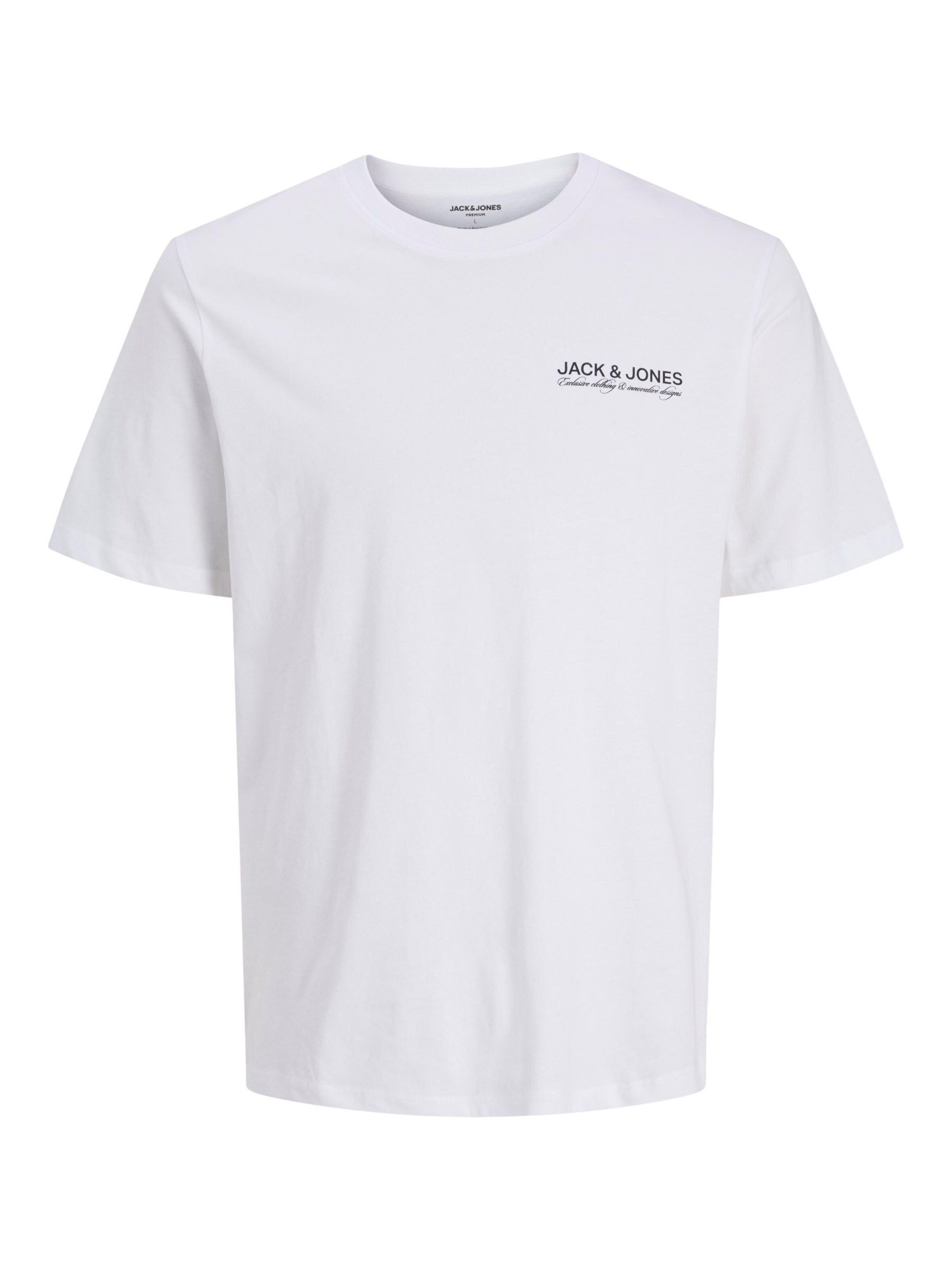 T-Shirt JACK & JONES en blanc : devant