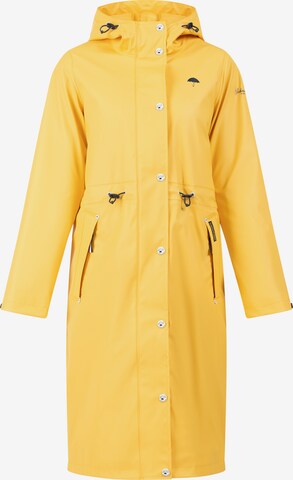 Manteau fonctionnel Schmuddelwedda en jaune : devant