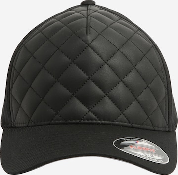 Cappello di Flexfit in nero: frontale