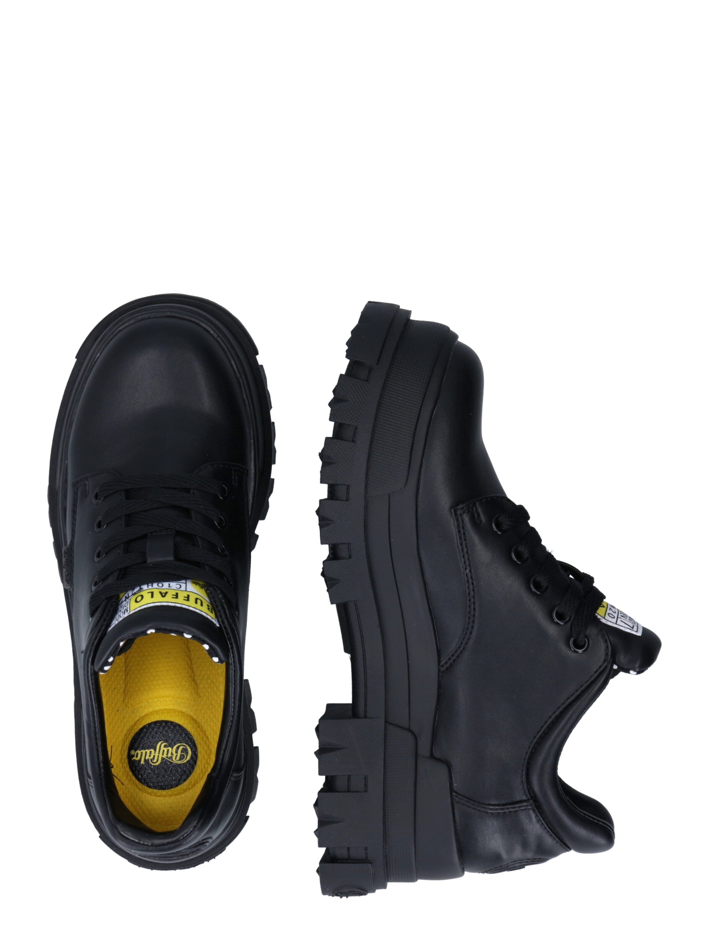 BUFFALO Lace-up shoe 'Aspha Cls' in Black