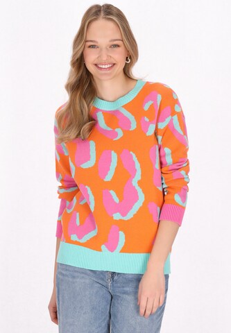 Pull-over 'Back To School' MYMO en orange : devant