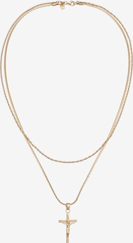 KUZZOI Necklace 'Kreuz' in Gold: front