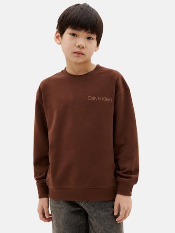 Sweat 'CALVIN KLEIN  JEANS kids BACK PRINTCN SWEATSHIRT Maglieria' Calvin Klein Kids en marron
