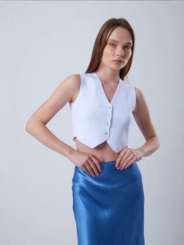 MixRay Gebreide bodywarmer in Blauw