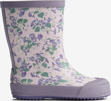 WHEAT Rubber boot 'Muddy' in Purple: front