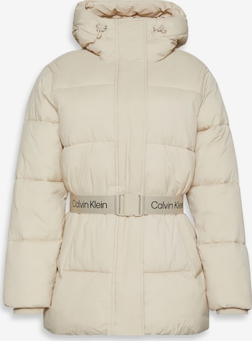 Veste d’hiver Calvin Klein Jeans en beige : devant