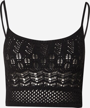 ONLY Knitted top 'MAURA' in Black: front