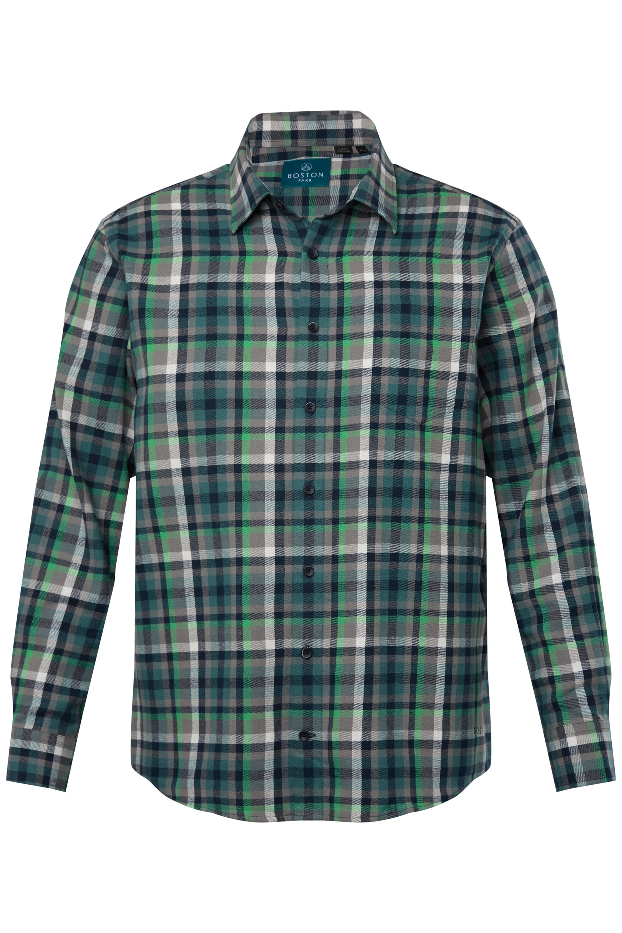 Boston Park Comfort fit Button Up Shirt in Mixed colours: front