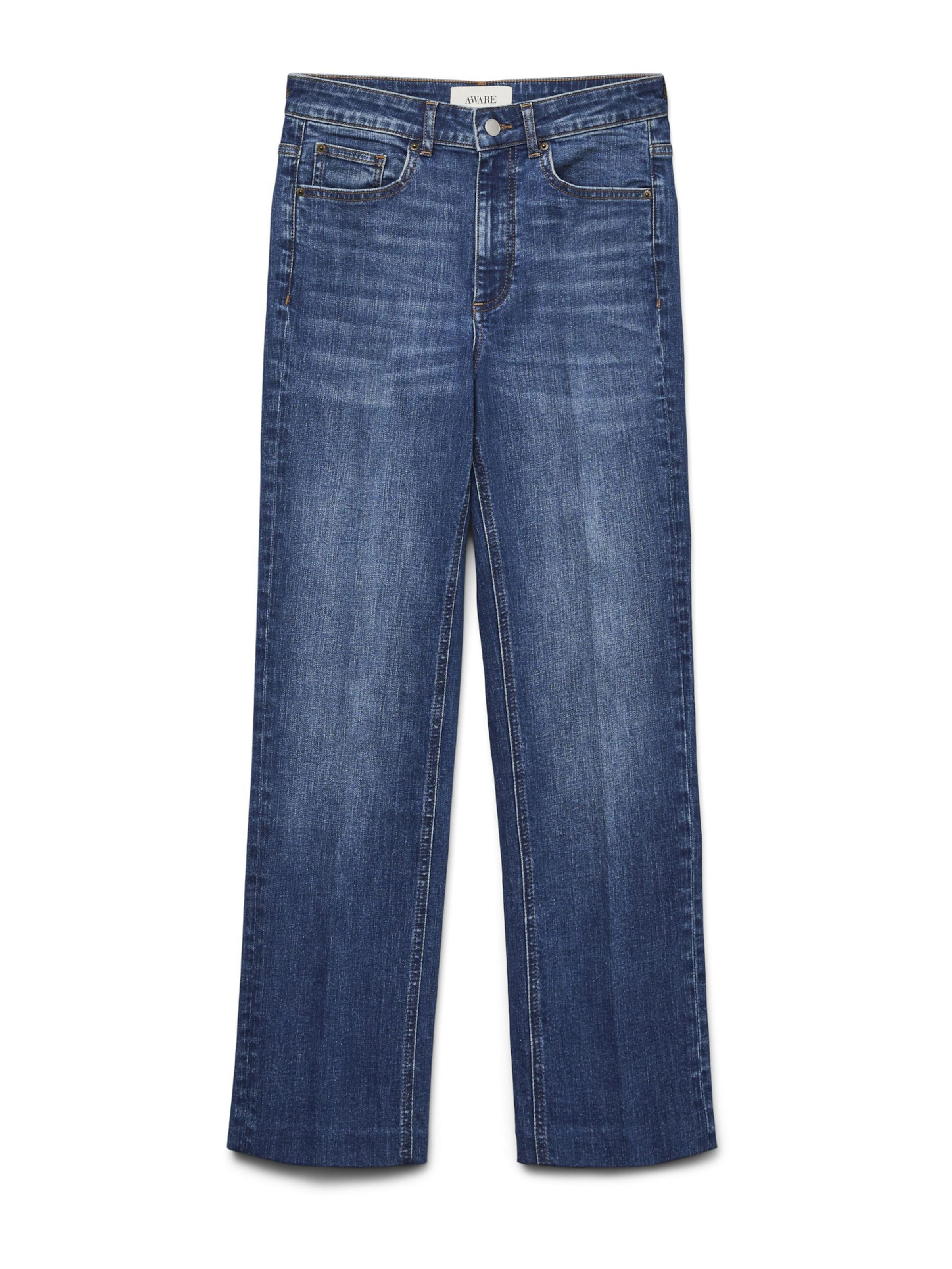 Aware tavaline Teksapüksid, värv sinine: eest vaates