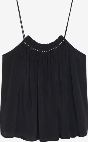 MANGO Top 'Vale' in Black: front