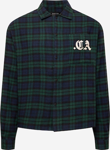 BURTON MENSWEAR LONDON Regular fit Overhemd in Groen: voorkant