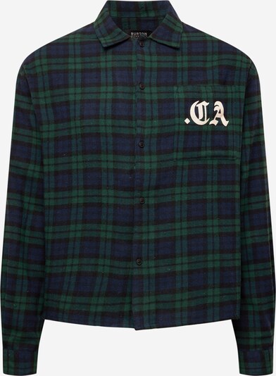 BURTON MENSWEAR LONDON Overhemd in de kleur Navy / Groen / Zwart, Productweergave